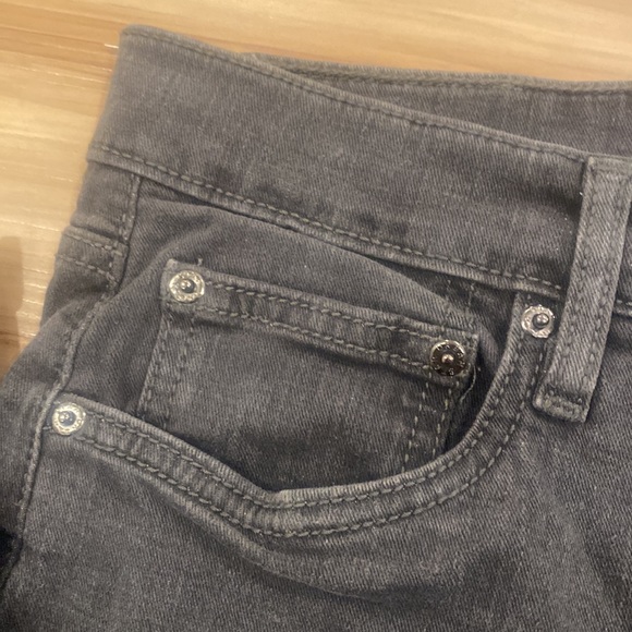 Urban Star grey denim five pocket riveted jeans, Cotton/spandex blend. - Picture 2 of 4